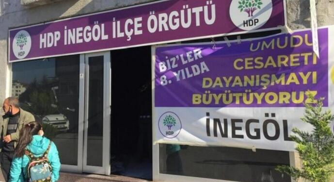 Bursa’da HDP İlçe Örgütü’ne saldırı
