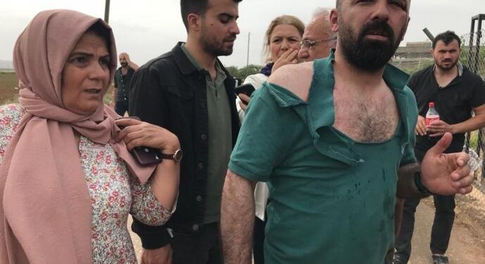 Haliliye’de Yeşil Sol Parti Milletvekili Ferit Şenyaşar ve beraberindeki heyete saldırı