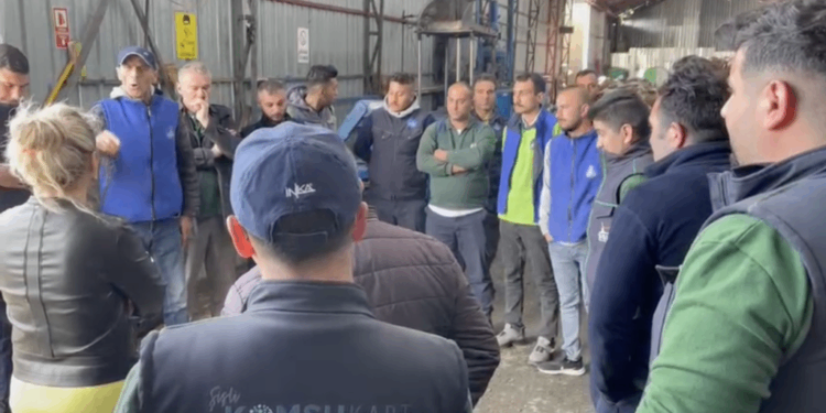 Şişli Belediyesi işçileri taşeron şirkete karşı iş bıraktı