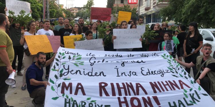 Hatay’da depremin 100’üncü gününde eylem: Unutmak yok, affetmek yok