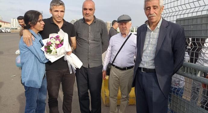 Ağır hasta tutulu Özkan’a refakat eden oğlu tahliye oldu