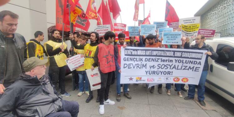 Gençlik örgütleri Denizleri anmak için Dolmabahçe’ye yürüdü