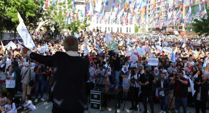 Sancar Sêrt mitinginde konuştu: Erdoğan’ın hikayesi Siirt’te başladı, Siirt’te bitecek