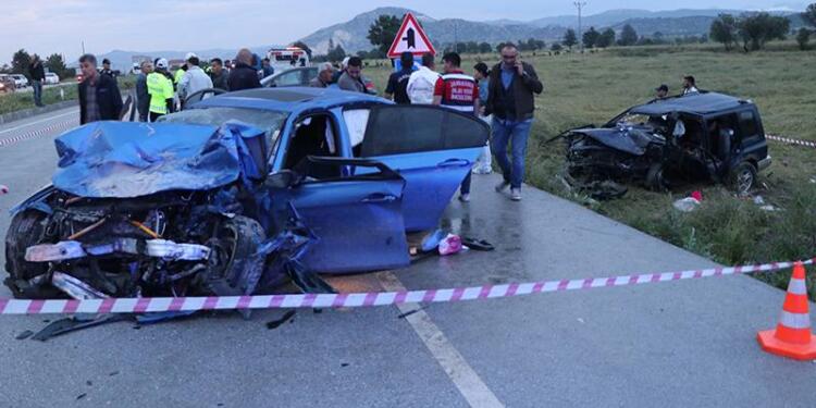Burdur’da kaza; 5 ölü, 2’si ağır 5 yaralı