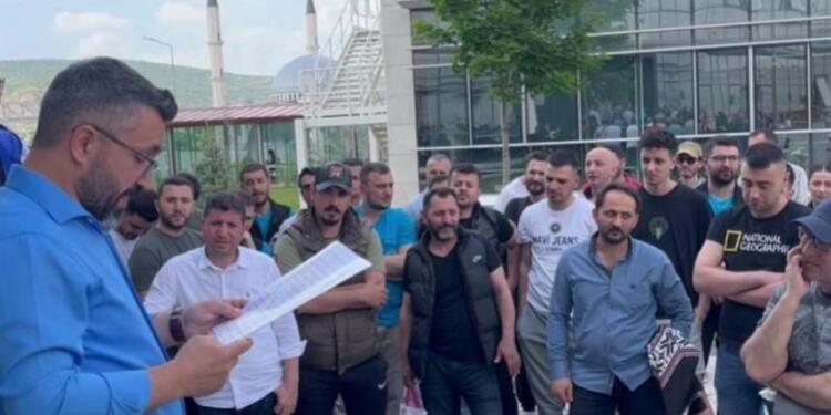 Cam işçileri hakları için eylem yaptı