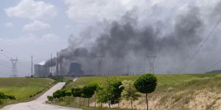 Afşin-Elbistan Termik Santrali’nde yangın