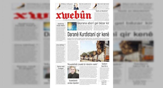 Xwebûn ‘Daranê Kurdistanî qir kene’ manşetiyle çıktı