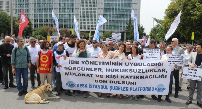 KESK’ten İBB önünde eylem