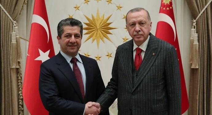  Barzani, Erdoğan ile görüşmek için Ankara’ya geldi