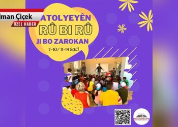 Çocuklarla yüz yüze Kürtçe atölye