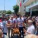Karşıyaka Belediyesi çalışanlarından simitli protesto