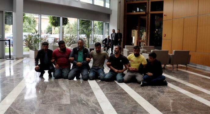 Eylemde olan inşaat işçileri gözaltına alındı