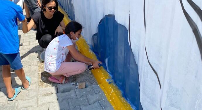 Semsûr’de çocuklarla graffiti etkinliği