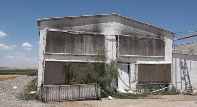 Tavuk çiftliğinde yangın: 12 bin 500 tavuk öldü
