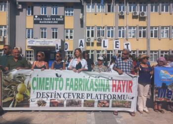 Deştinli köylülerden oturma eylemi