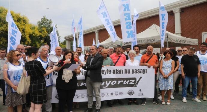 KESK zamanlara karşı eylem yaptı: En düşük maaş 40 bin lira olmalı