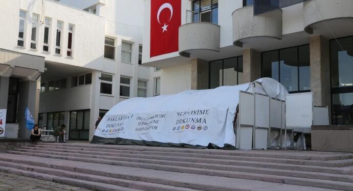 ODTÜ’de sendikaların çadır eylemi devam ediyor
