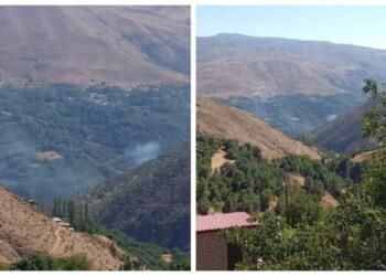 Xîzan’da yasaklı bölgeler havadan bombalanıyor