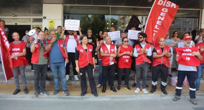 Karşıyaka Belediyesi işçileri eylemde