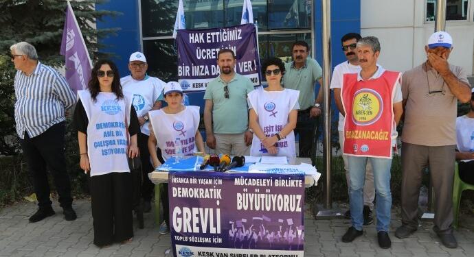 KESK’ten ‘Hak ettiğimiz ücret için bir imza da sen ver’ kampanyası