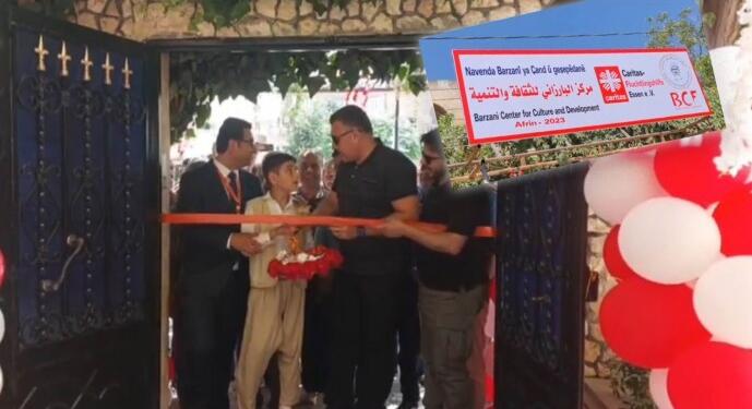 5 yıldır süren yağma: Bu kez Barzani vakfı Efrîn’de ‘kültür merkezi’ açtı