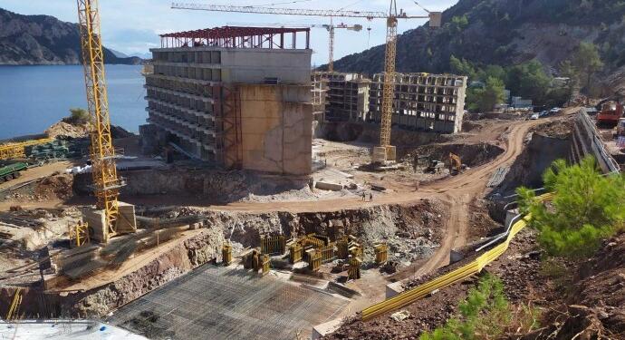 Sinpaş milli parka beton santrali kuruluyor