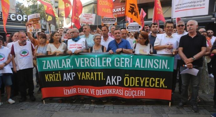 İzmir’de zam protestosu: Ek bütçe geri çekilsin