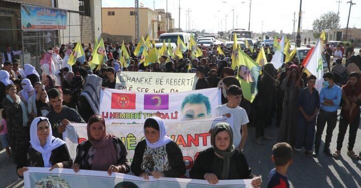 Şengal’de Abdullah Öcalan için yürüyüş