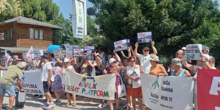 Edremit’te Akbelen eylemi: Ablukayı kaldırın