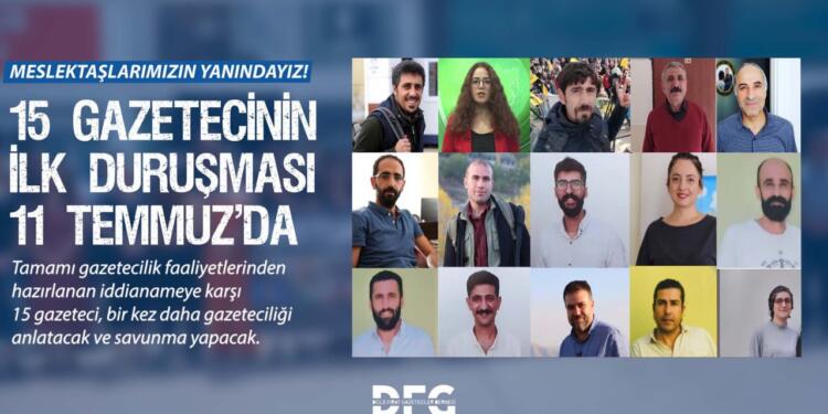 Amed Barosu gazetecilerin duruşmasını takip edecek