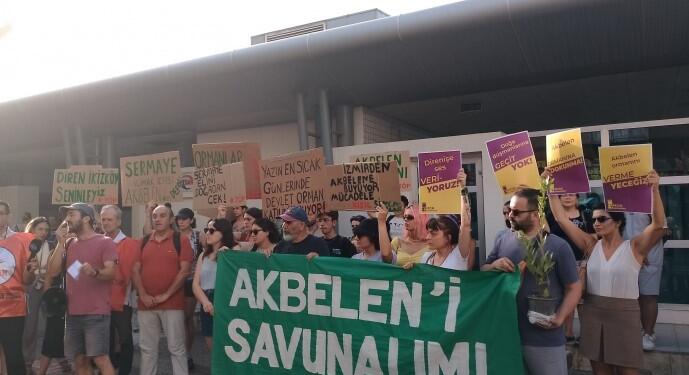 İzmir’de Akbelen’e destek: Temsili ağaç diktiler