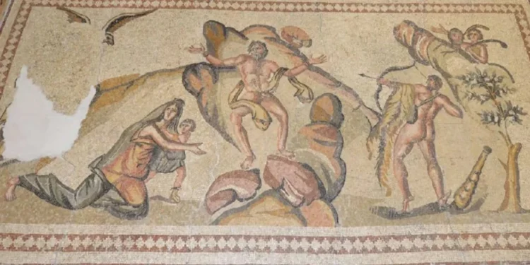 2 bin yıllık Prometheus mozaiği Suriye’den ABD’ye kaçırılmış