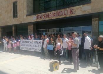 Samandağ Devlet Hastanesi’nde eylem: Halkın sağlık hakkına erişimi engellenemez
