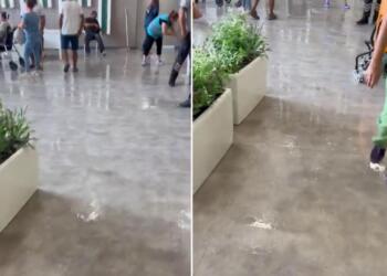 Yağış Defne Devlet Hastanesi’ni sular altında bıraktı