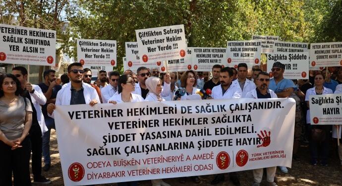 Veterinerler 1 günlük iş bıraktı: Veterinerlik ‘şiddet yasası’ kapsamına alınmalı