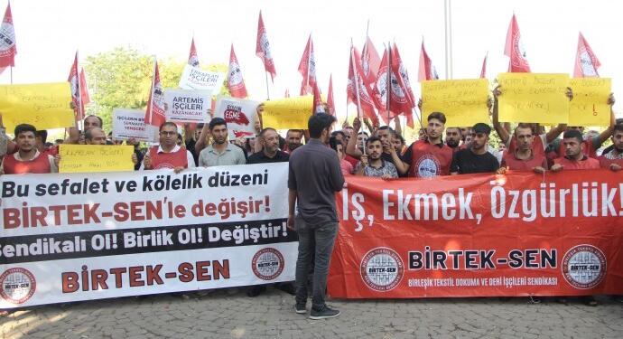 Halı işçileri: Taleplerimiz karşılanıncaya kadar geri adım atmayacağız