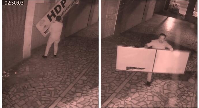 Îdir’da HDP tabelasına saldırı