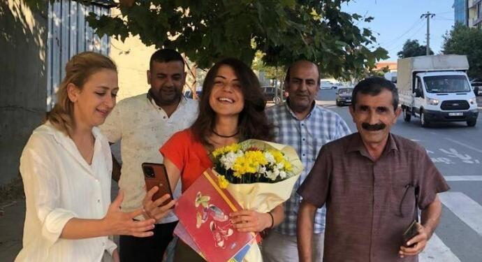 DBP PM Üyesi Mizgin Çiftçi tahliye edildi