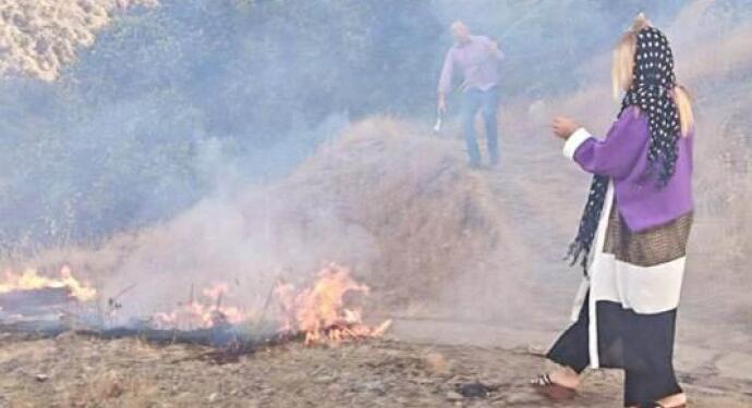 Merivan’da yangını söndürmek isteyen 5 kişi gözaltına alındı