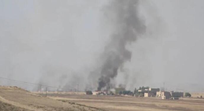 Zirgan’da içme su havuzu vuruldu