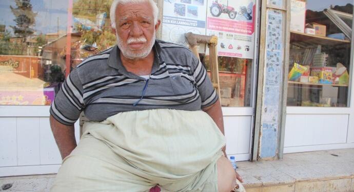 Engelli depremzedenin tek isteği tekerlekli sandalye