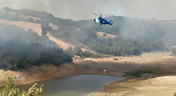 Çanakkale’de orman yangını