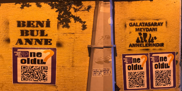 Cumartesi Anneleri’nden QR kodlu protesto