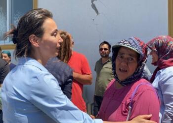 Hatimoğulları: Depremde gelmeyen iş makinaları zeytinliklerimiz için geldi