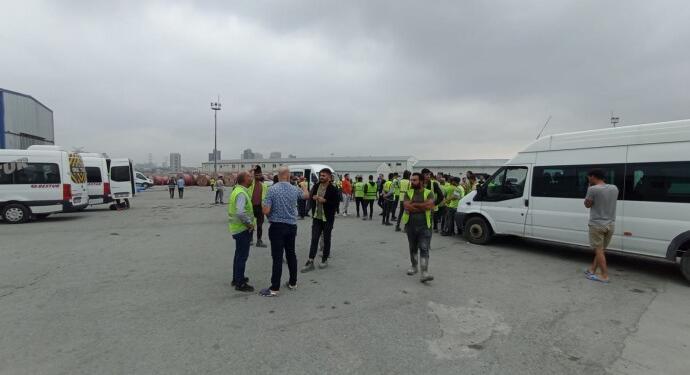 Havalimanı metrosu çalışanları iş bıraktı