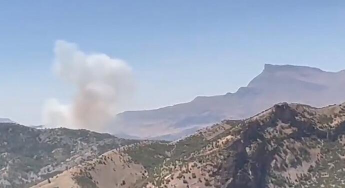 Sêrt’te ormanlık alandaki yangına müdahale edilmiyor