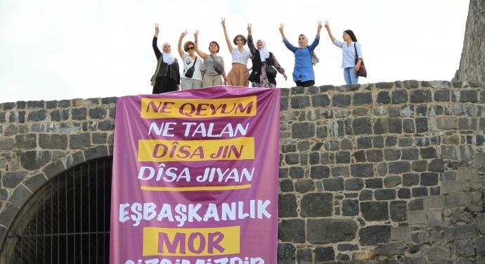 HDP Kadın Kurulu’ndan Keçi Burcu’nda kayyum protestosu