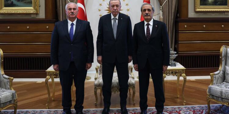 Yargıtay Başkanı ve Başsavcısı Erdoğan’ı sarayda ziyaret etti