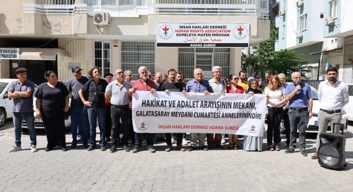 İHD’den Cumartesi Anneleri’ne destek: Kayıplarımızı aramaktan vazgeçmeyeceğiz