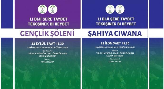 Adana’da özel savaş politikalarına karşı ‘Gençlik Şöleni’